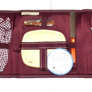 Picnic At Ascot Cheese Board Set Fits In Backpack Picnic Basket Tote Bag
